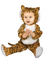 Toddler Cuddly Tiger Costume seated