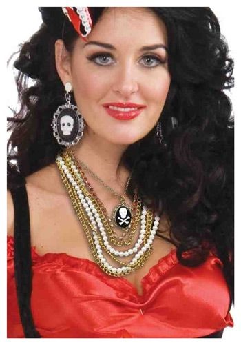 Click Here to buy Pirate Multi Strand Necklace from HalloweenCostumes, CDN Funds & Shipping