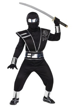Child Silver Mirror Ninja Costume