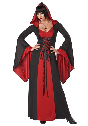 Plus Size Deluxe Hooded Robe Costume