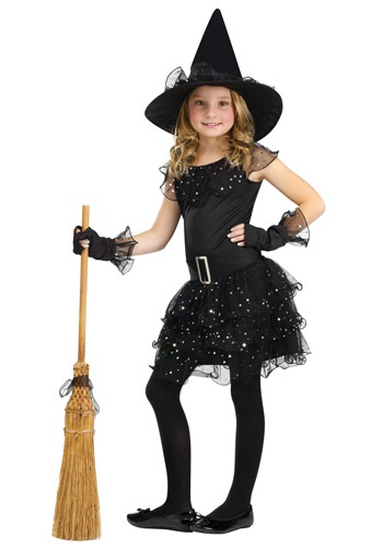Click Here to buy Girls Glitter Witch Costume from HalloweenCostumes, CDN Funds & Shipping