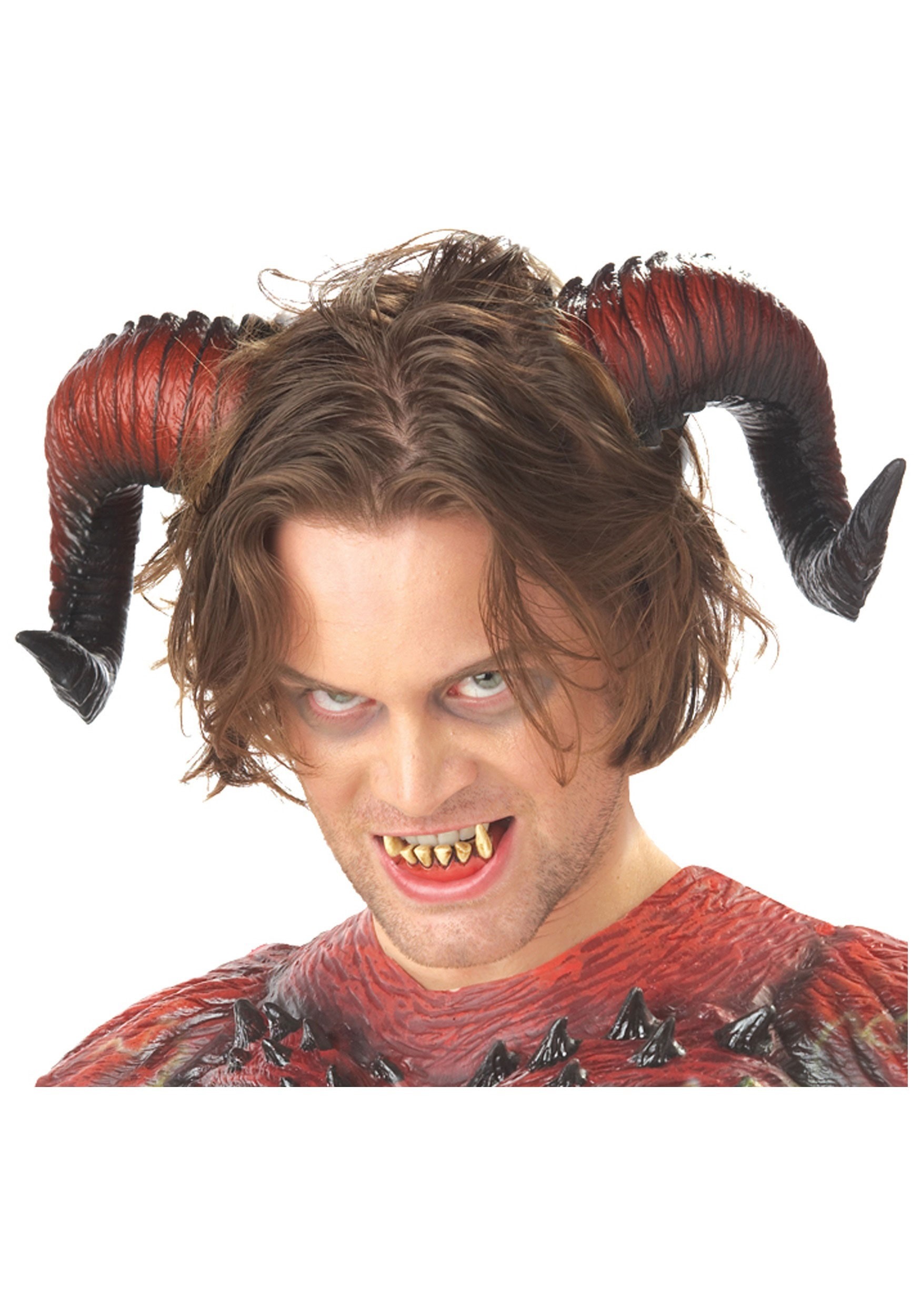 Demonic Devil Horns and Teeth for Adults | Devil Accessories