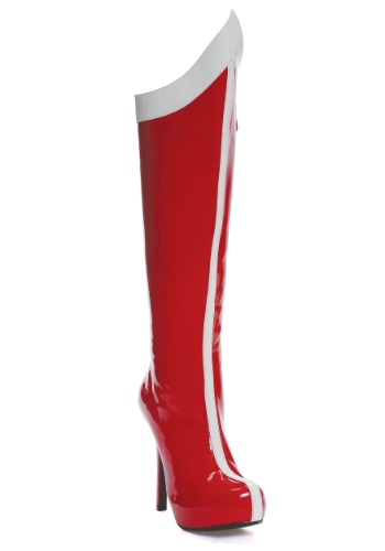 Click Here to buy Red and White Superhero Boots from HalloweenCostumes, CDN Funds & Shipping