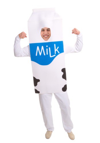 Click Here to buy Adult Milk Costume from HalloweenCostumes, CDN Funds & Shipping