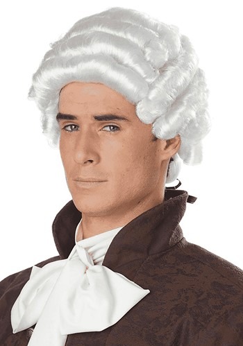 Click Here to buy Mens Colonial White Wig from HalloweenCostumes, CDN Funds & Shipping