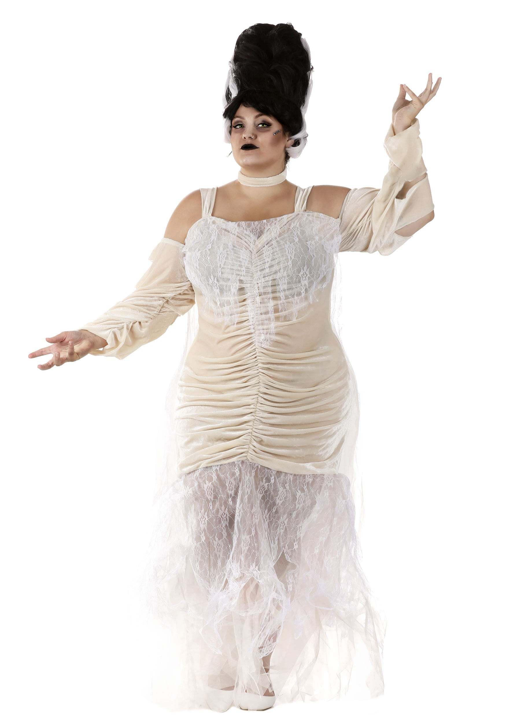 Women's Plus Size Bride of Frankenstein Costume | Scary Costumes