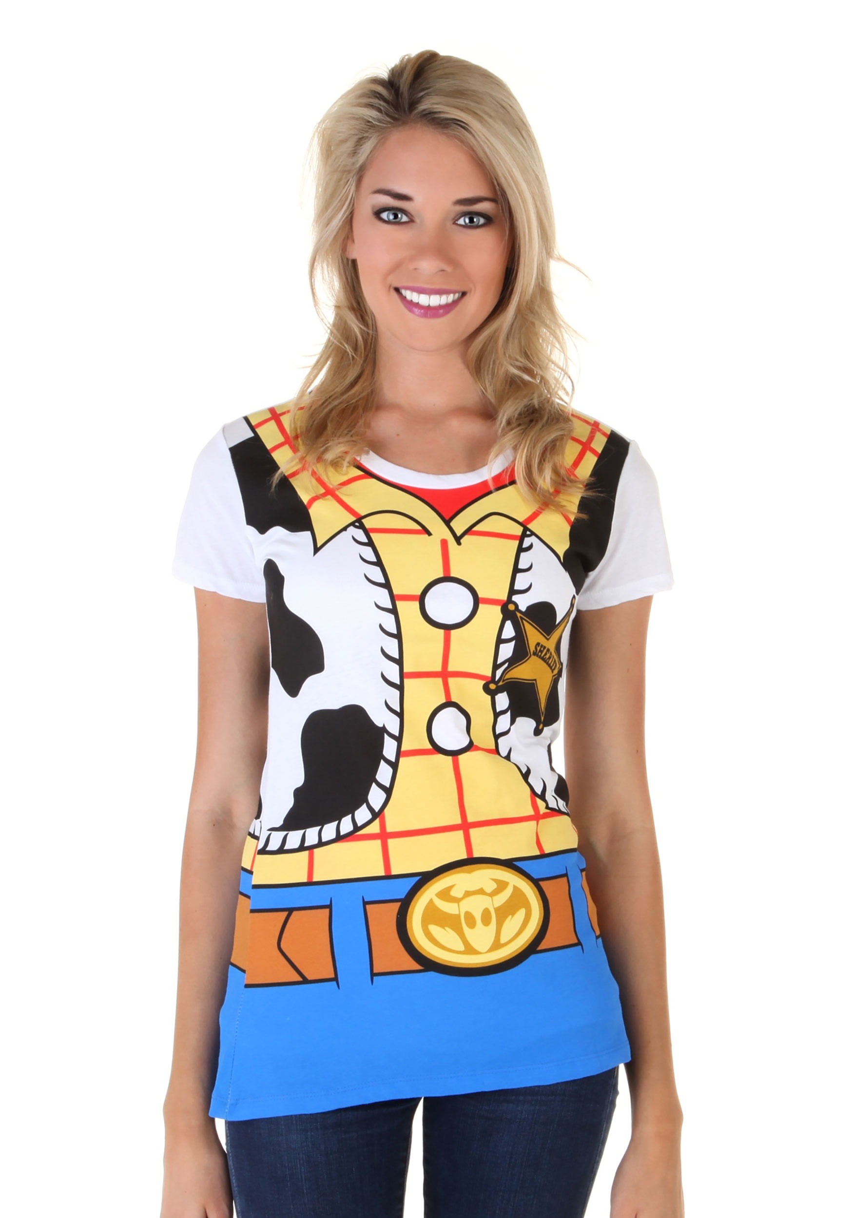 Womens Toy Story I Am Woody Costume T-Shirt