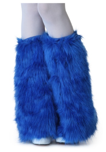 Click Here to buy Adult Royal Blue Furry Boot Covers from HalloweenCostumes, CDN Funds & Shipping