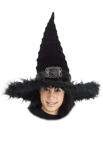 Click Here to buy Black Ridged Witch Costume Hat from HalloweenCostumes, CDN Funds & Shipping