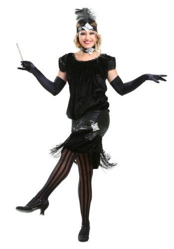 Deluxe Velvet Flapper Womens Costume