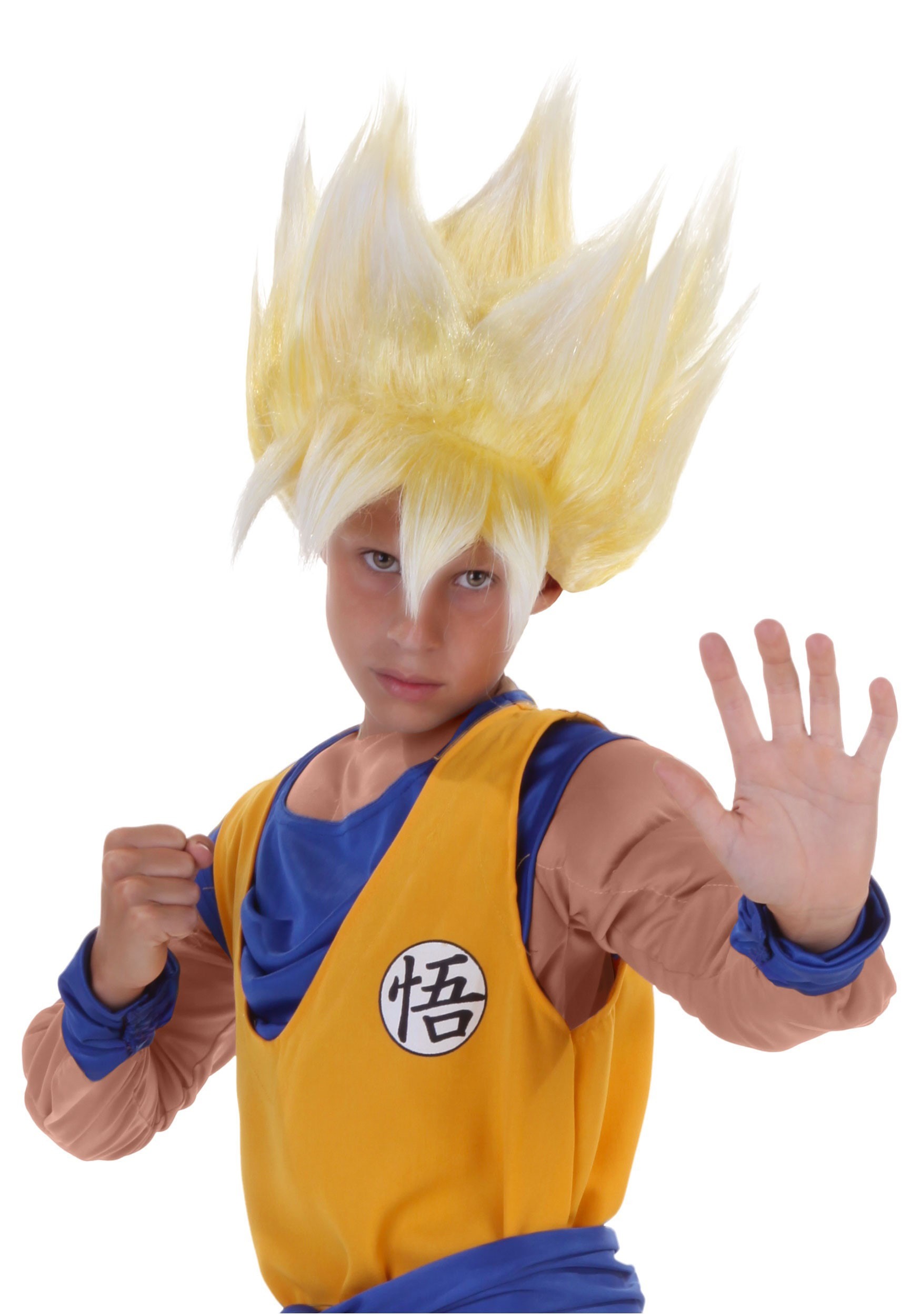 Child Dragon Ball Z Super Saiyan Goku Wig | Anime Costume Accessories