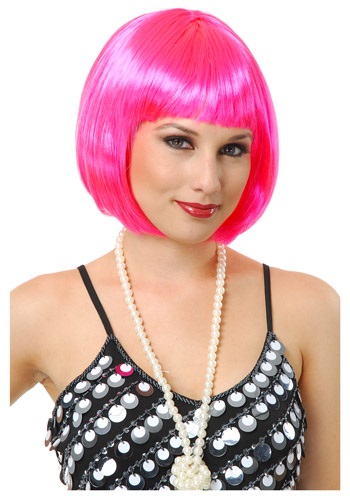 Click Here to buy Short Bob Hot Pink Wig from HalloweenCostumes, CDN Funds & Shipping