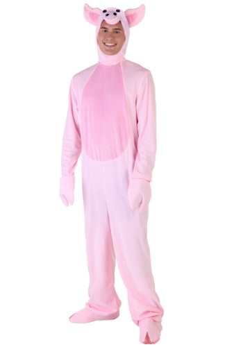 Click Here to buy Adult Pig Costume Jumpsuit from HalloweenCostumes, CDN Funds & Shipping