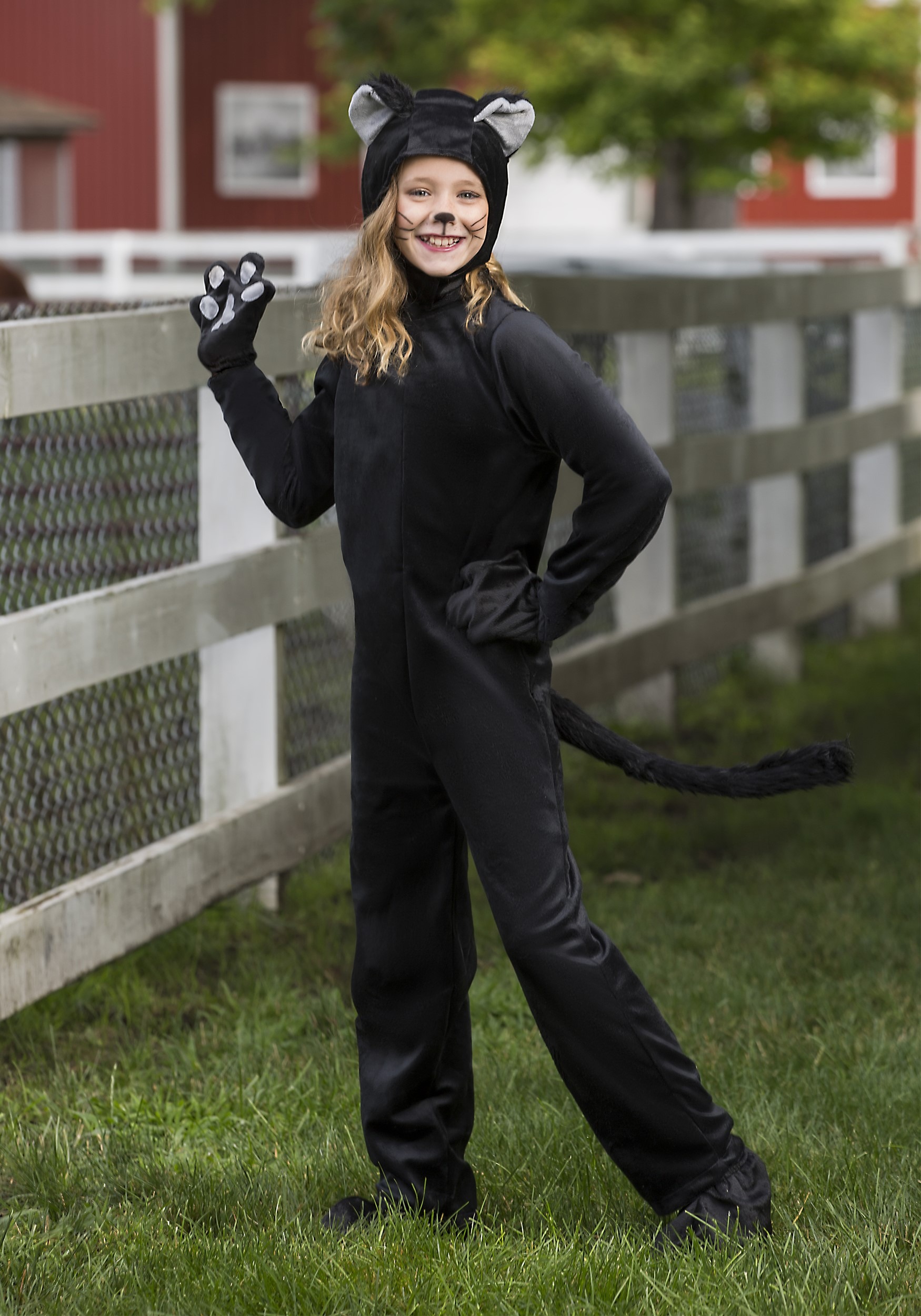 Black Cat Kids Costume , Warm Halloween Costume