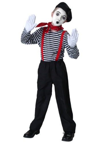 Click Here to buy Kids Mime Costume | Kids Occupational Costumes from HalloweenCostumes, CDN Funds & Shipping