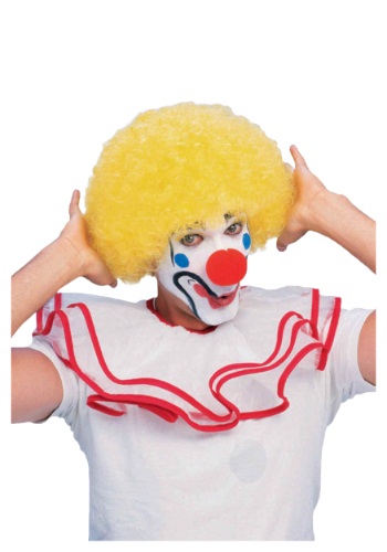 Click Here to buy Yellow Afro Clown Wig from HalloweenCostumes, CDN Funds & Shipping