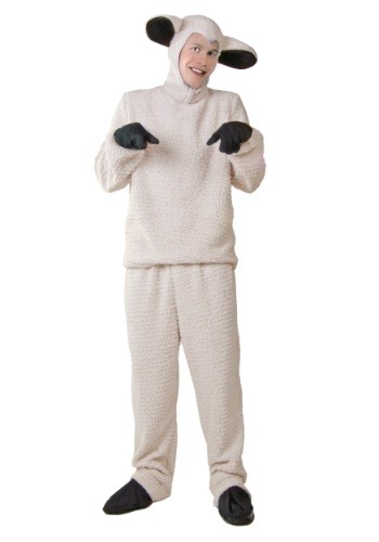 Click Here to buy Plus Size Adult Sheep Costume from HalloweenCostumes, CDN Funds & Shipping