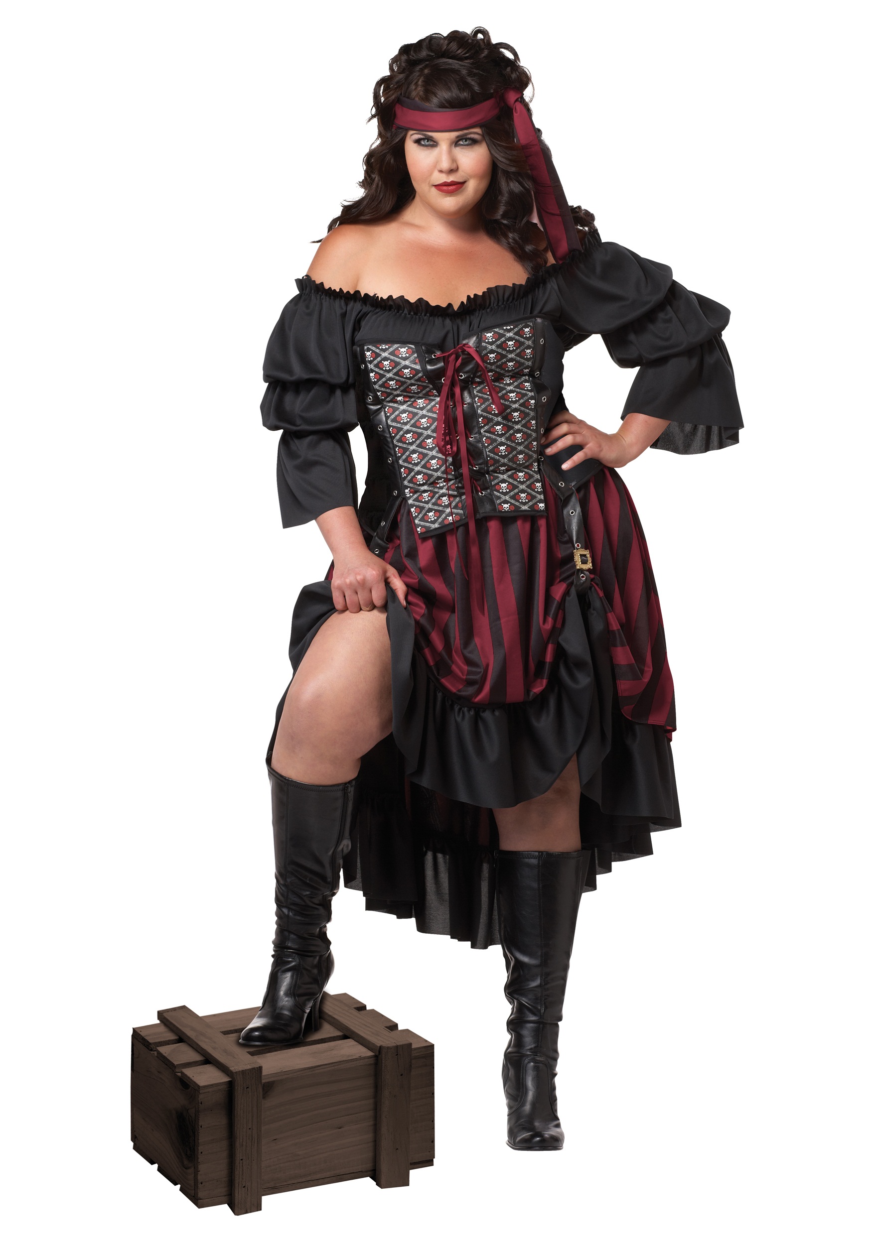 Plus Size Pirate Wench Costume , Women's Pirate Halloween Costume