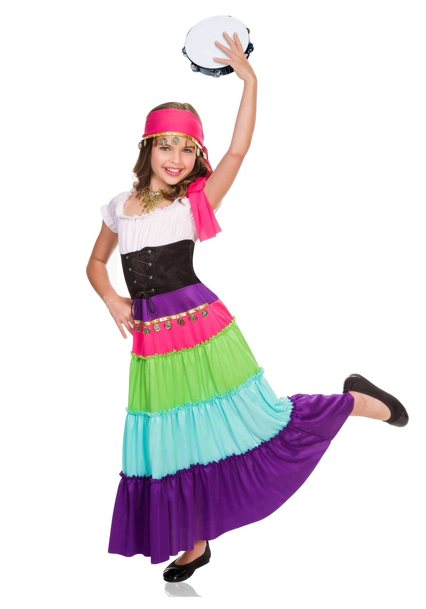 Child Renaissance Gypsy Costume. 