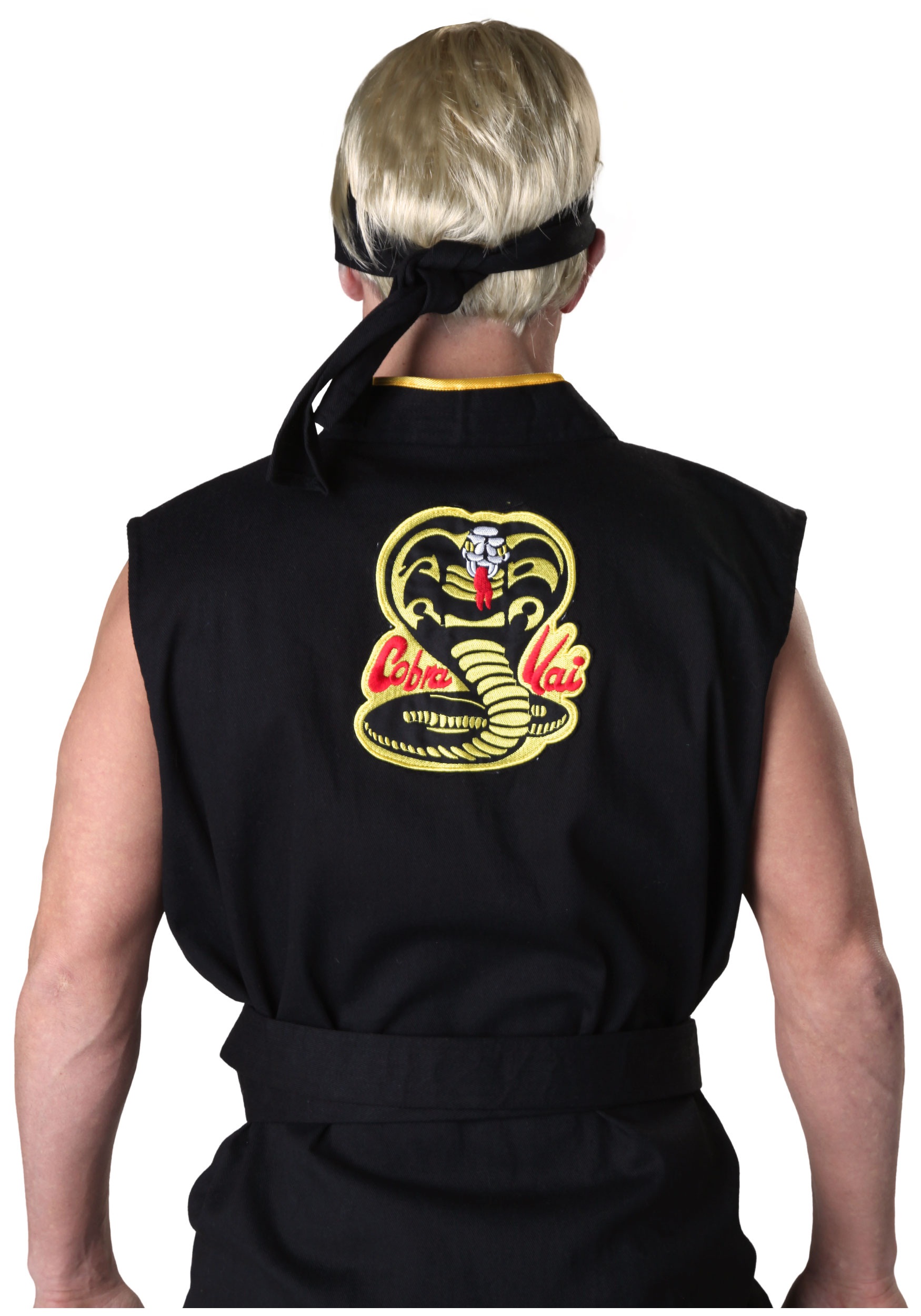 Authentic Karate Kid Men's Cobra Kai Costume , 80s Movies Costume