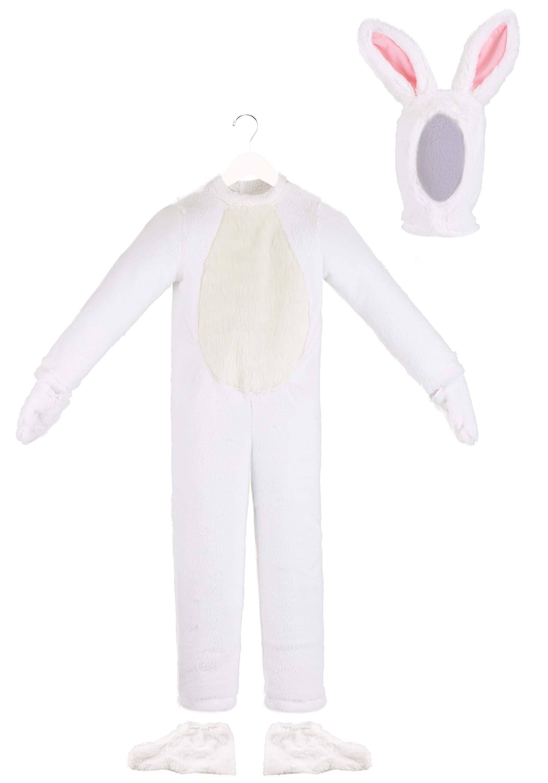 Child Open Face White Bunny Costume | Easter Costumes