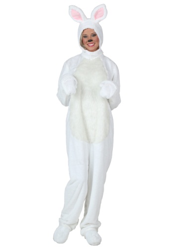 Click Here to buy Plus Size Adult White Bunny Costume from HalloweenCostumes, CDN Funds & Shipping