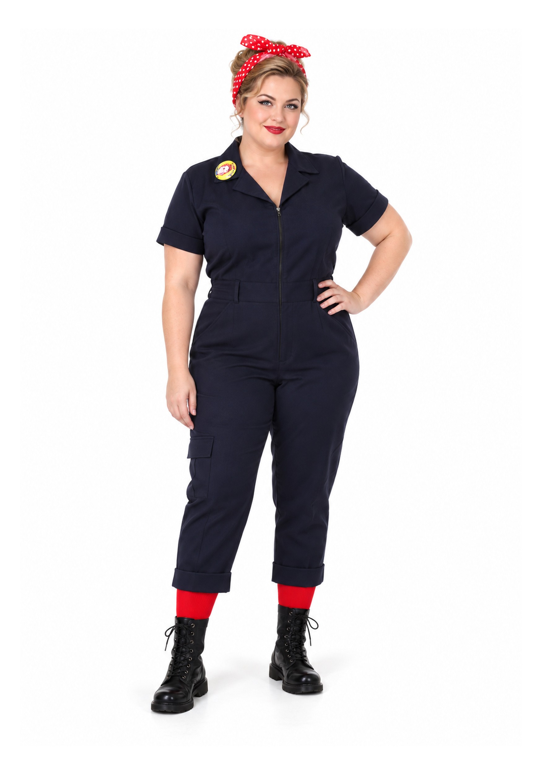 Women's Plus Size Hardworking Lady Costume