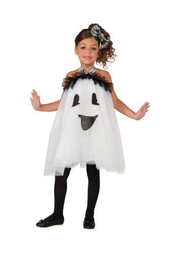 Click Here to buy Ghost Tutu Girls Costume Dress from HalloweenCostumes, CDN Funds & Shipping