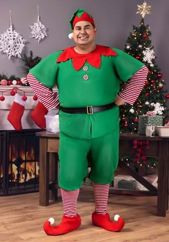 Click Here to buy Plus Size Holiday Elf Costume from HalloweenCostumes, CDN Funds & Shipping