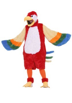Plush Parrot Mascot Costume