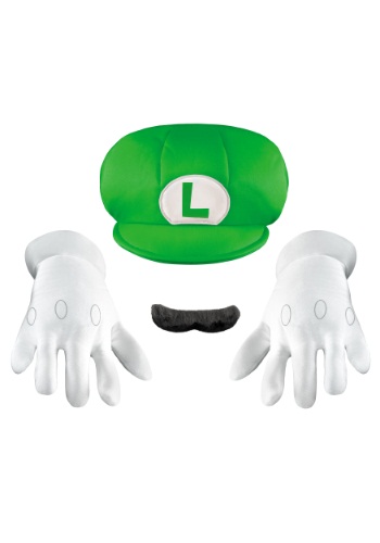Click Here to buy Luigi Kids Accessory Kit from HalloweenCostumes, CDN Funds & Shipping