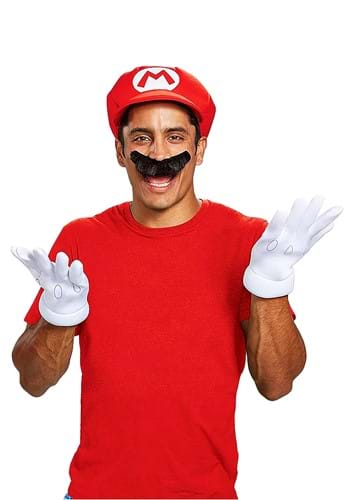 Click Here to buy Mario Adult Accessory Kit from HalloweenCostumes, CDN Funds & Shipping