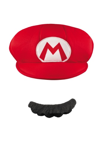 Click Here to buy Mario Adult Hat and Mustache from HalloweenCostumes, CDN Funds & Shipping