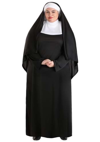 Click Here to buy Plus Size Traditional Nun Costume | Religious Costumes from HalloweenCostumes, CDN Funds & Shipping
