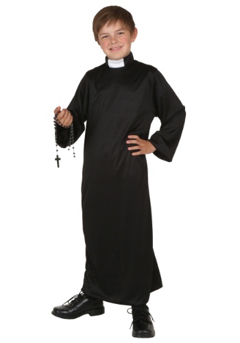Click Here to buy Kids Priest Costume from HalloweenCostumes, CDN Funds & Shipping