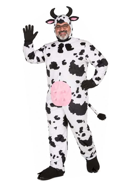 Plus Size Deluxe Cow Costume for Adults