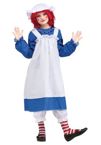 Click Here to buy Raggedy Ann Classic Kids Costume from HalloweenCostumes, CDN Funds & Shipping