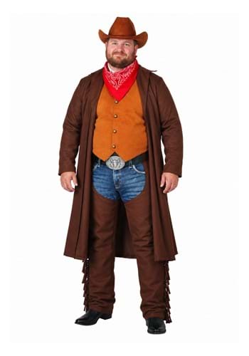 Plus Size Rancher Cowboy Costume for Men New Main