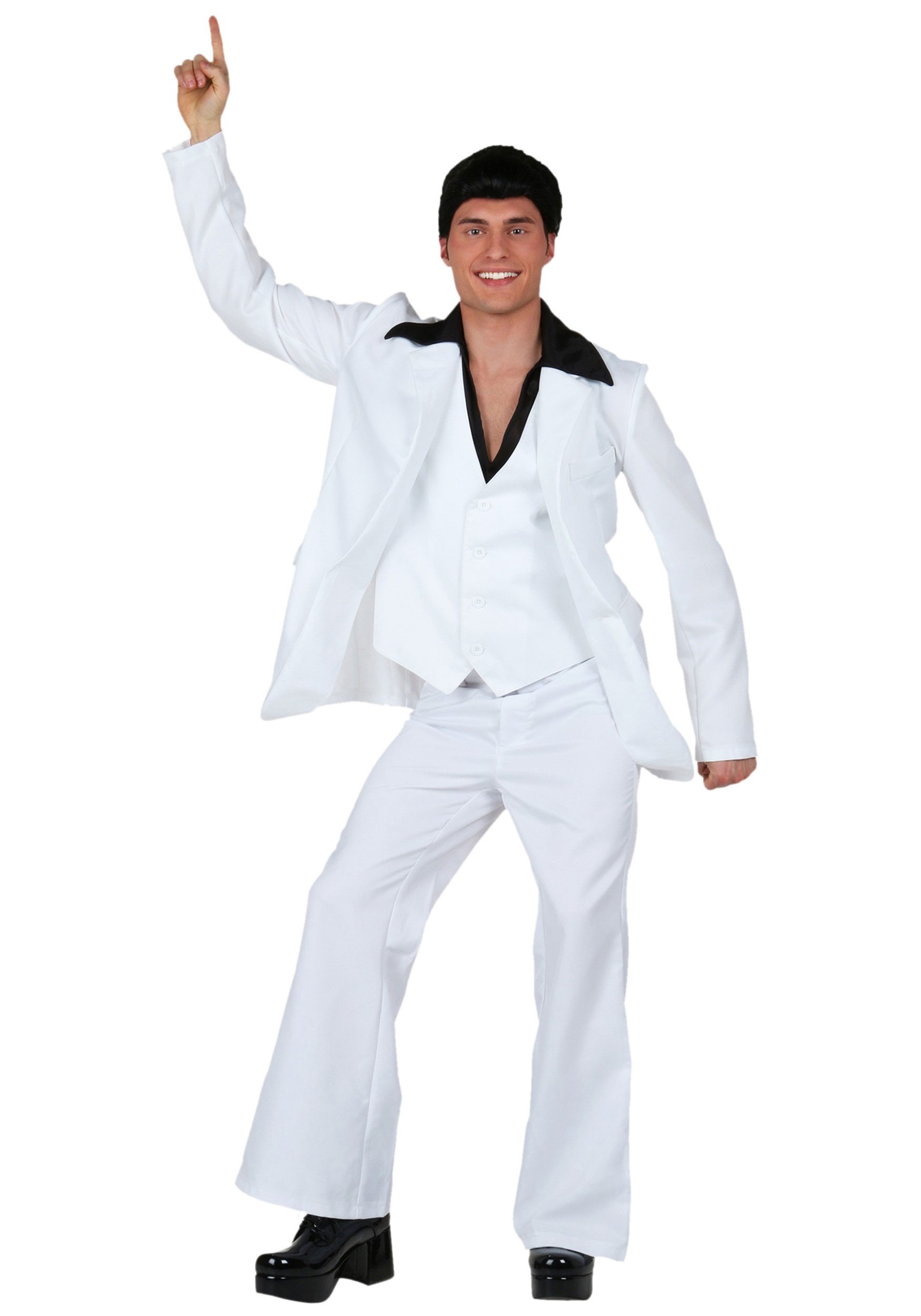 Men's Plus Size Deluxe Saturday Night Fever Costume , Exclusive