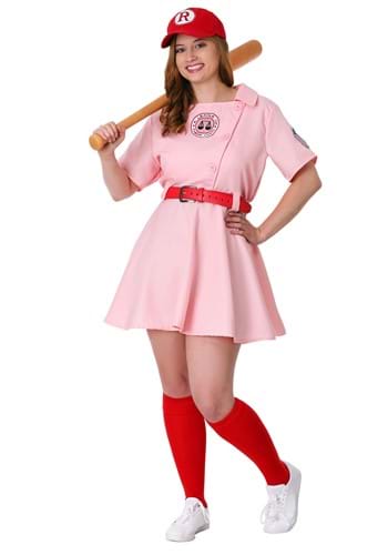 Click Here to buy Plus Size League of Their Own Dottie Costume | 90s Movies Costume from HalloweenCostumes, CDN Funds & Shipping