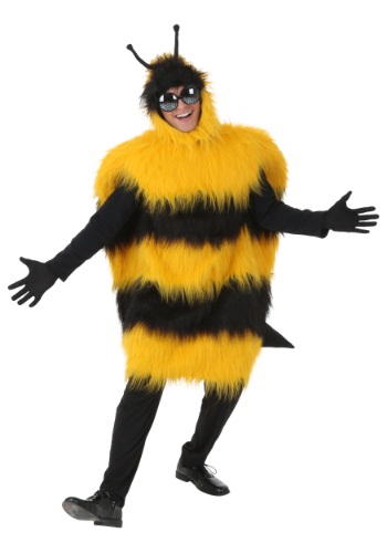 Women's Honey Bee Bodysuit, Yellow Bee Costume with Wings, Bumblebee Outfit