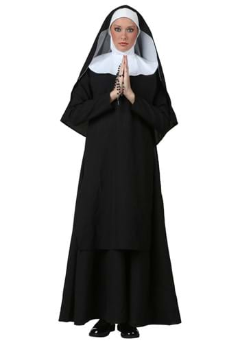 Click Here to buy Deluxe Womens Nun Costume | Adult Religious Costumes from HalloweenCostumes, CDN Funds & Shipping