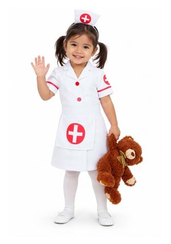 Girls Toddler Nurse Costume New Main