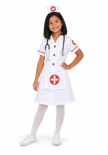 Girls Nurse Costume Dress New Main