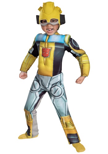 Click Here to buy Toddler Bumblebee Rescue Bot Costume from HalloweenCostumes, CDN Funds & Shipping