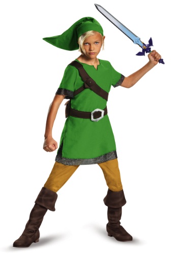 Click Here to buy Boys Classic Link Legend of Zelda Costume from HalloweenCostumes, CDN Funds & Shipping