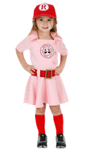 Toddler A League of Their Own Dottie Costume Alt 6