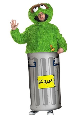 Click Here to buy Adult Oscar the Grouch Costume from HalloweenCostumes, CDN Funds & Shipping