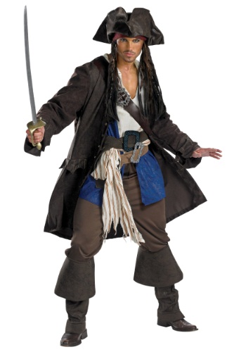 Adult Prestige Captain Jack Sparrow Costume