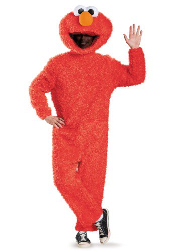 Click Here to buy Adult Prestige Elmo Costume from HalloweenCostumes, CDN Funds & Shipping